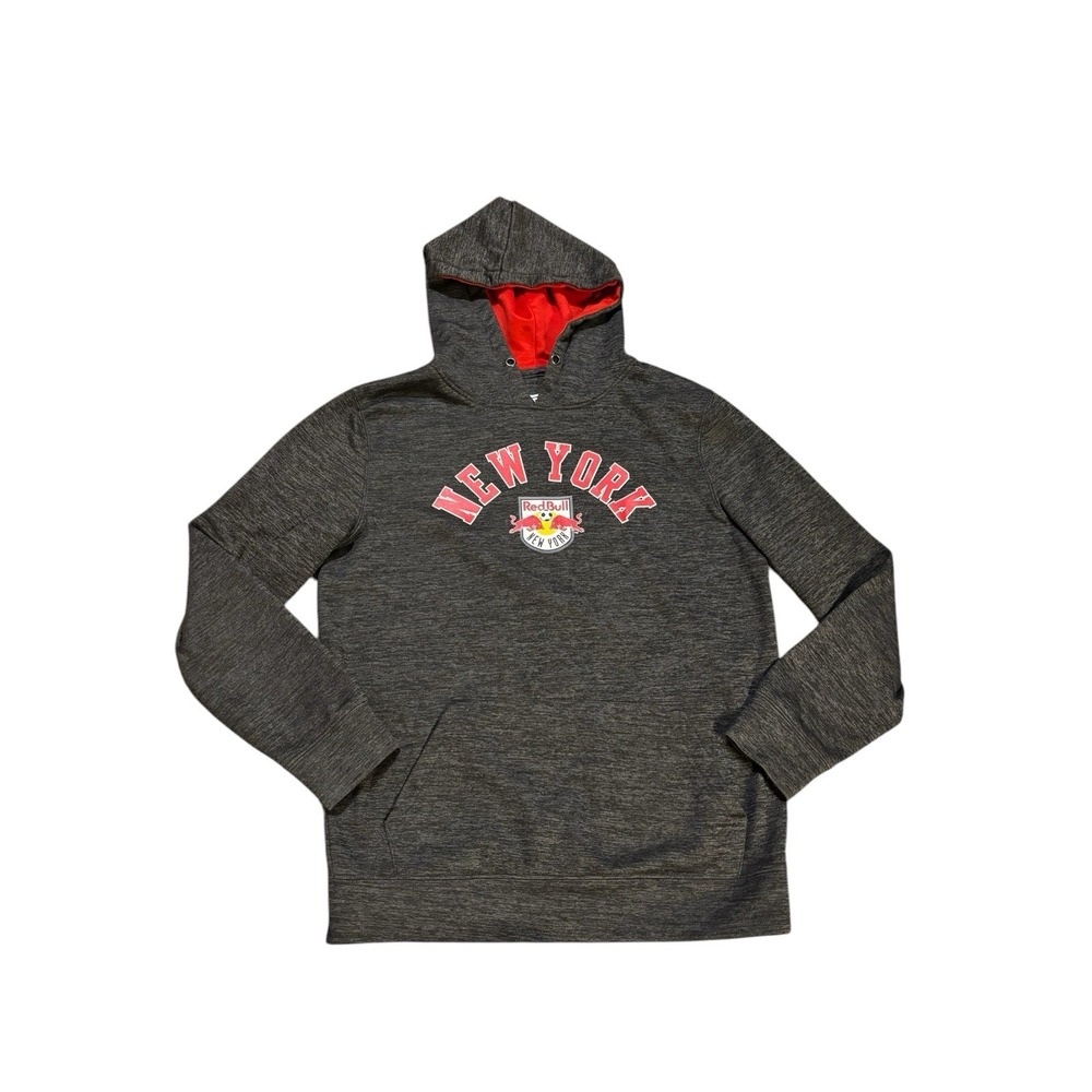 Fanatics New York Red Bulls FC Hoodie Grey Mens Size Small Soccer‎